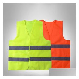 Overig Huishoudelijk Diversen Reflectie Vest Verkeer Magazijn Veiligheid Veiligheid Reflecterende veiligheidsvesten Veilige werkkleding Nachtverlichting Dhxxf