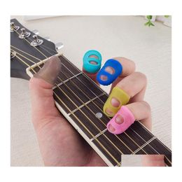 Andere huishoudens Sile Sile Guitar Finger Sleeve Thumb Picks Protectors USEF voor akoestische beginners String 131 Drop Delivery Home Ga OT5VC