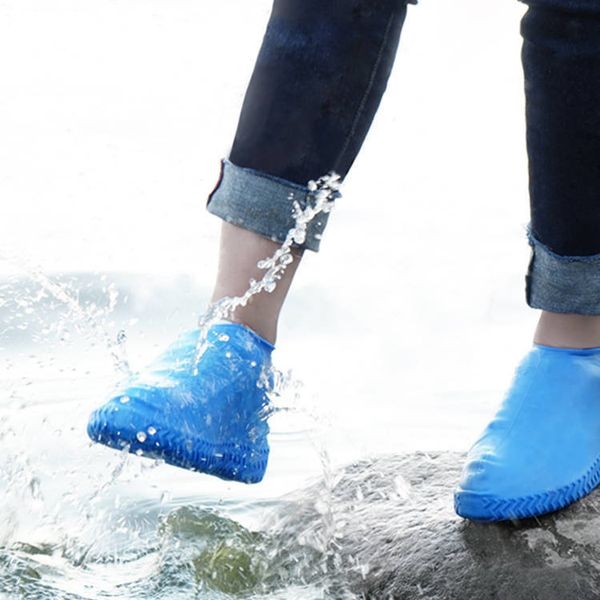 Otros artículos diversos para el hogar, cubierta de silicona para zapatos de lluvia para hombres y mujeres, cubiertas gruesas antideslizantes para zapatos resistentes al desgaste para exteriores WJ0036