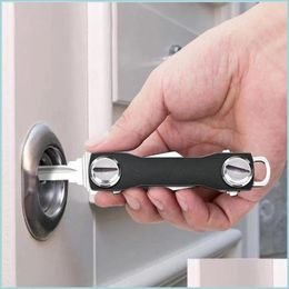 Autres articles ménagers Smart Key Chain Mini Porte-clés Compact Support décoratif Clip Accueil Stockage Métal Aluminium Organisateur extérieur D DHQ8D