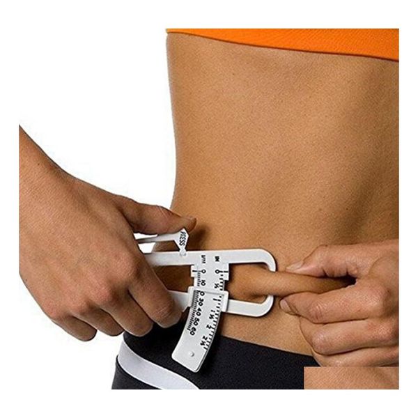 Otros artículos para el hogar Venta al por mayor Personal Body Fat Loss Tester Calcator Caliper Fitness Clip Herramienta de medición Slim Chart Skinfold Dhwuy