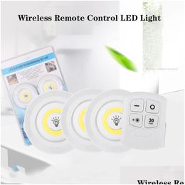 Otros artículos para el hogar Control remoto inalámbrico Luz LED inteligente para el dormitorio Inducción del cuerpo humano Armario nocturno Pared Drop Entrega Ho Dh7En