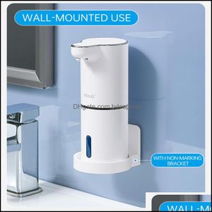 Andere Huiskee Organisation Home Garden Matic Foaming Soap Dispenser Badkamer Smart Washing Hine met USB -opladen Wit Hoge kwaliteit ABS