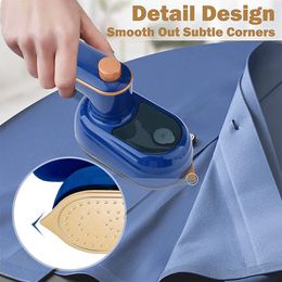 Huishouden Handheld Opvouwbare Kledingstomer Machine Mini Draagbaar Thuis Reizen Droog Nat Elektrisch Stoom Strijkijzer Voor Kleding 50ML 38W 230617