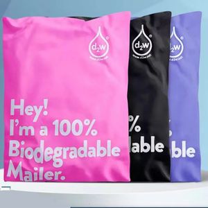 Autre organisation de ménage 100 D2W enveloppe biodégradable sacs d'expédition joint auto-adhésif sac de pochette postale express vêtements écologiques imperméable 231204