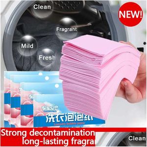 Autre organisation d'entretien ménager 120pcs comprimés de lessive forte décontamination nettoyant détergent savon pour laver Hine salle de bain Ac Dh695