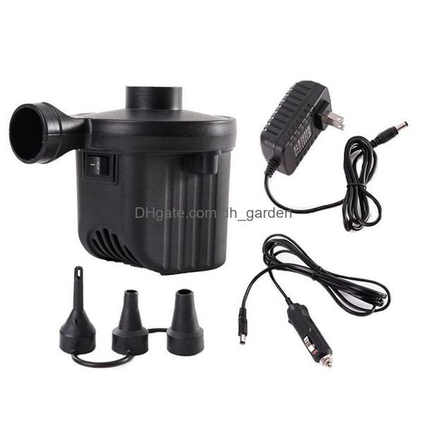 Autre organisation de ménage Pompe à air électrique Adaptateur de voiture portable à remplissage rapide pour coussins de flotteur de piscine gonflables 22080 Dhgarden Dhpi7