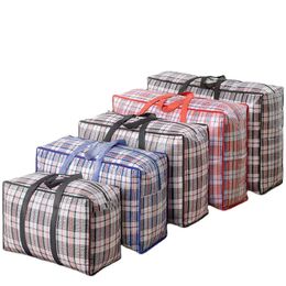 Autre organisation de ménage Sac tissé de grande capacité Emballage de bagages multifonctionnel Coton Quilt Organisateur de vêtements Dortoir anti-poussière Déménagement 231018