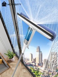 Overig Huishouden Organisatie Multifunctionele Spray Mop Ruitenreiniger Glaswisser met Siliconen Schraper Douche Vloerreiniging Raclette De Douche 230804