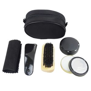 Autre organisation d'entretien ménager étui en nylon ensemble de soins de cirage de chaussures Kit de brosse de polissage neutre pour bottes chaussures baskets 230714