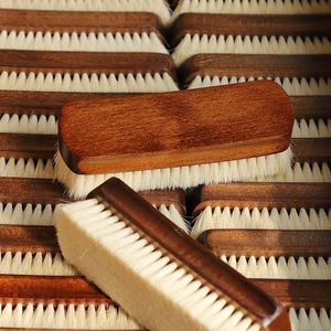 Autre organisation de ménage Brosse à chaussures Laine Cheveux Soins du cuir Cirage Nettoyant pour bottes Multifonctionnel Doux avec manche en bois 230926