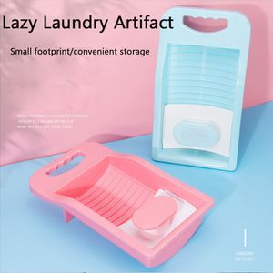 Autre organisation d'entretien ménager sous-vêtements planche à laver Portable lavage à la main planche à linge pratique en plastique Mini chaussette sous-vêtements bébé vêtements 230518