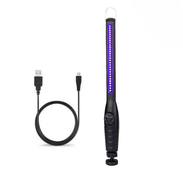 Otra iluminación interior LED Lámpara de desinfección UV Carga de batería Esterilizador UVC portátil Luz COB BB USB Barra de esterilización de energía para B DHWB5