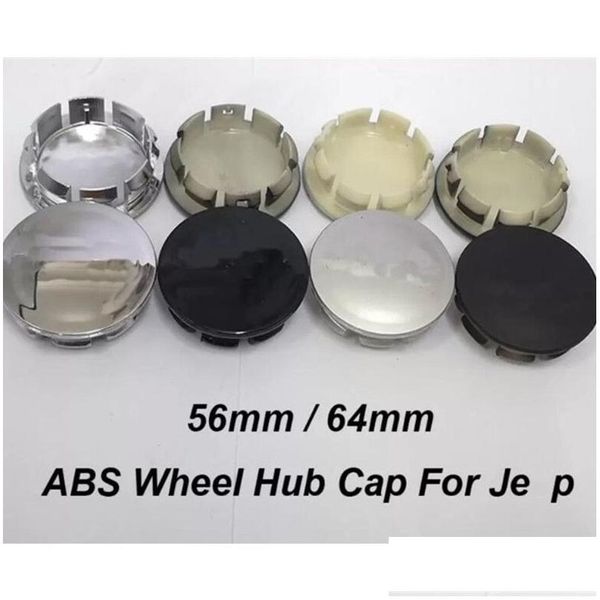 Autres accessoires intérieurs 100pcs Roue ERS Centre de voiture Hub ER Cap Badge 56mm Brillant / Mat / Noir Drop Livraison Automobiles Motos Dhjo3