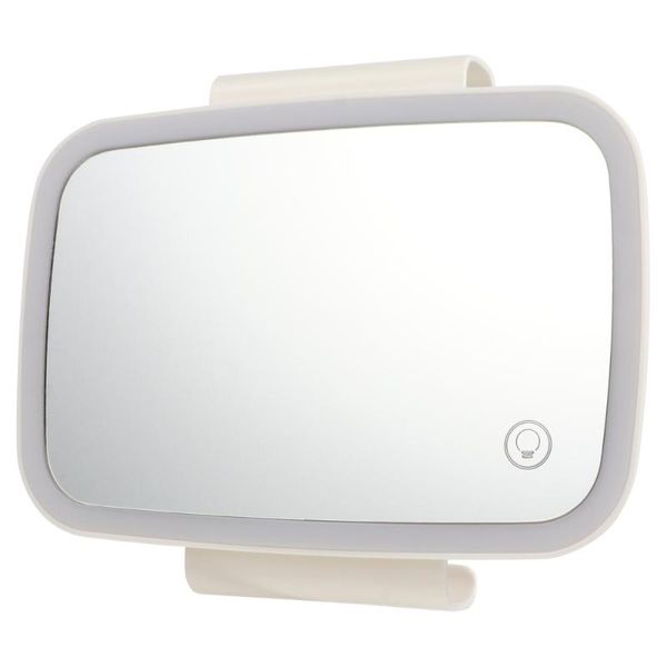 Autres accessoires d'intérieur 1pc miroir de maquillage de voiture vanité de rétroviseur avec LED tactile