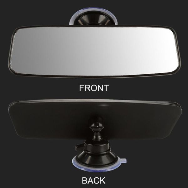 Otros accesorios interiores 20 6 cm Mirror de vista trasera universal Gran campo de visión retrovisora de succión de alta definición para accesorios para automóviles