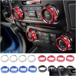 Andere interieuraccessoires Airconditioner O Sound Switch Decoratieve ring voor Ford F150 Xlt 16Add 4 stuks Drop Delivery Automobiles Motor Dhlho