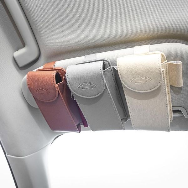 Autres accessoires d'intérieur automobile pare-soleil point poche organisateur lunettes de soleil lunettes stylo protection étui cadeau pour amis famille