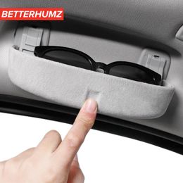 Autres accessoires d'intérieur BETTERHUMZ Alcantara Lunettes de voiture Étui à lunettes de soleil Boîte de rangement Support automatique Pare-soleil pour E46 E90 F20 F30 F10