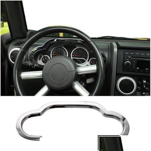 Andere interieuraccessoires Auto Abs Centrale bediening Dashboard Decoratie Er Chrome Voor Jeep Wrangler Jk 2007-2010 Drop Delivery Mobi A Dhrok