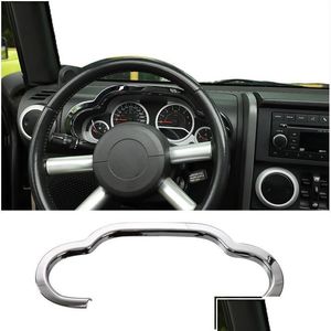 Andere interieuraccessoires Auto Abs Centrale bediening Dashboard Decoratie Er Chrome Voor Jeep Wrangler Jk 2007-2010 Drop Delivery Mobi A Dhxrv