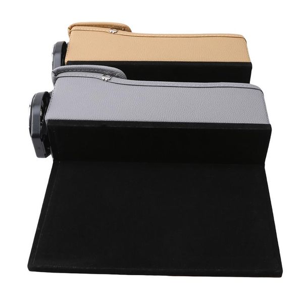 Autres accessoires intérieurs Sac de rangement pliant pour voiture Siège arrière Plateau à nourriture Table Palette Porte-gobelet à eau avec organisateur pliable multifonction