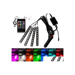 Andere interieuraccessoires auto LED -licht RGB -lichten muziek synchronisatie ritme geluidsactieve functie en w d9m