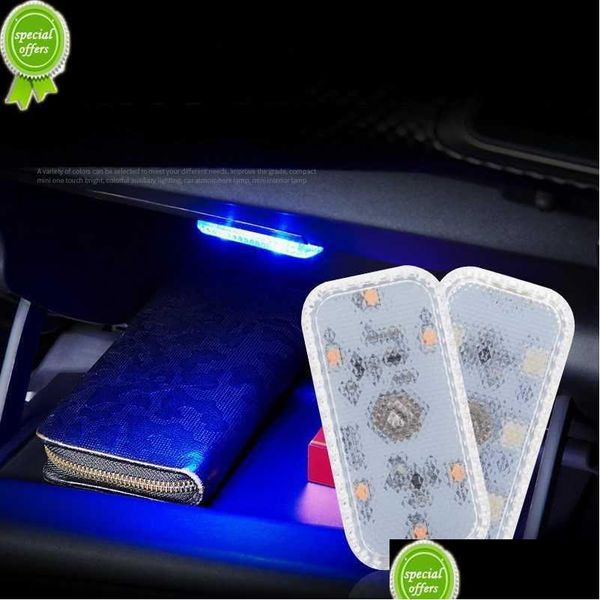 Autres accessoires intérieurs Voiture Led Tactile Lumières Toit Plafond Lampe De Lecture Lumière Sans Fil Usb Charge Lampes D'urgence Pour Porte Pied Dhkqs