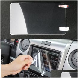 Otros accesorios interiores Navegación del automóvil Sn Película protectora Decoración Pegatinas Abs para Ford Mustang 15Add Styling Interior Accessori Dh6Ig