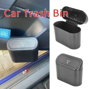 Autres accessoires intérieurs voiture poubelle suspendus véhicule poubelle poussière boîte de rangement en appuyant sur Type peut Auto support organisateur