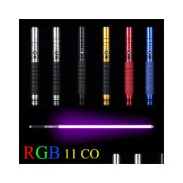 Andere interieuraccessoires Cosplay Metal LightsAber MTI Color Light Sword met geluids -LED TYLAATS GADEY Gift Outdoor Creative Laser Flashing K DH3BR