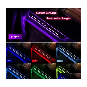 Andere interieuraccessoires Pas Led Car Deur Borders Decoration Light Scuff Plate Pedal Pedal Sill Pathway voor Ford Hyundai Meest C DH9E2