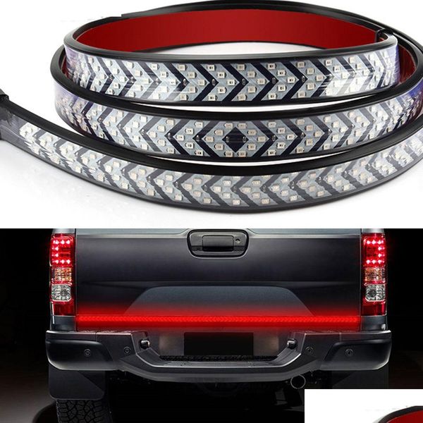 Otros accesorios interiores Dynamic Pickup Drl Turn Signal Lamp Tail Truck Tailgate Light Bar Led Strip Freno inverso Flujo secuencial Dhkbi