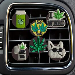 Autres accessoires intérieurs Plantes vertes Cartoon voiture Air Vent Clip Decorative Clips Clips Outlet Per Bk Frewainer Square Head Dro OT8ZS