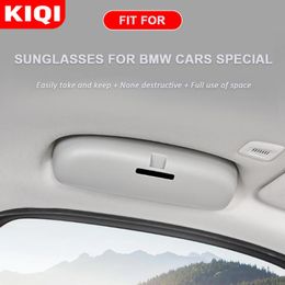 Autres accessoires d'intérieur KIQI Étui à lunettes automatique pour série 5 F10 F11 F16 F18 2013 - 2021 Boîte de support de lunettes de soleil de voiture Pièces de rechange