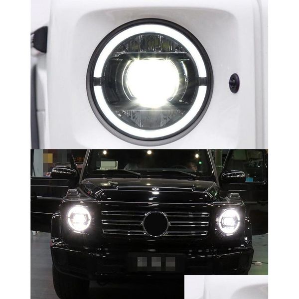 Otros accesorios interiores Luz de cabeza diurna LED para faros delanteros Benz W463 2007-2021 Señal de giro Lámpara de haz dual Lente Drop Deliv DHF6P