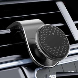 Otros accesorios interiores Soporte de teléfono de automóvil Magnético Clip de ventilación Montaje Rotación de teléfonos celulares Soporte para GPS de Red Mi Huawei Drop Dhk4e