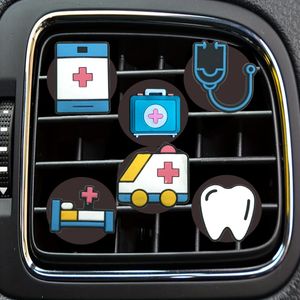 Andere interieuraccessoires Medical 2 Cartoon Car Air Vent Clip Outlet per conditioner Clips Decoratieve verfrisser drop levering otcfe