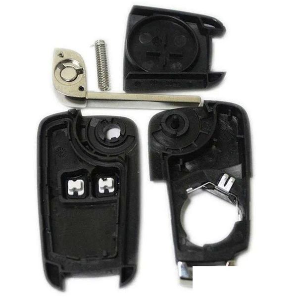 Autres accessoires intérieurs Nouveaux boutons de télécommande de voiture 1PC Shell Key Shell 2 Remplacement Vauxhall Opel Astra Insignia Drop Livrot Automobiles M OTKCR