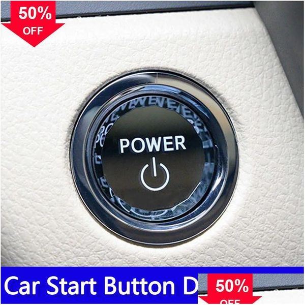 Autres accessoires intérieurs Nouvelle voiture Crystal Engine Start Stop Bouton de commutation d'allumage ER Autocollant pour Camry Avalon Rav4 Highlander Access DH6IK