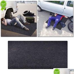 Autres accessoires d'intérieur Nouveau tapis d'entretien de voiture Tapis de protection en feutre d'huile Outils de sol imperméables et de garage Réparation motrice par Pad R Dhodc