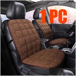 Andere interieuraccessoires Nieuwe P Car Siete ER-beschermer Warm voorkant met rugleuning Non-slip kussenkussen wintermat druppel levering Automobi dhvob