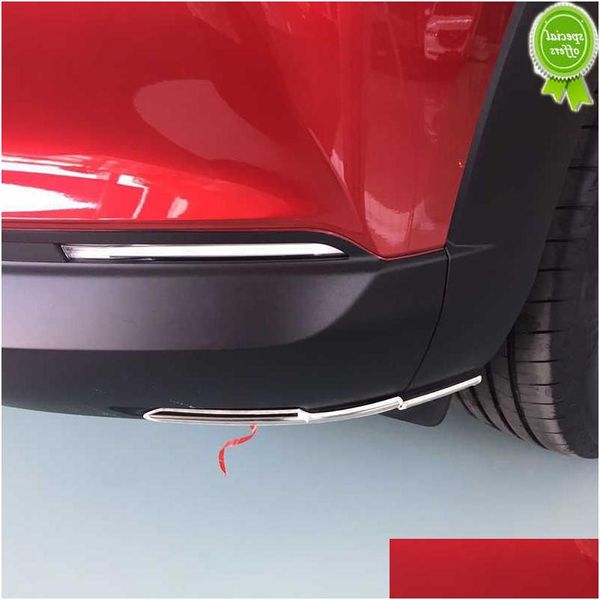 Autres accessoires intérieurs Nouveaux bandes de protection arrière avant en acier inoxydable Décoratif pour Mazda CX-30 CX30 2021 2022 MO DHO9V