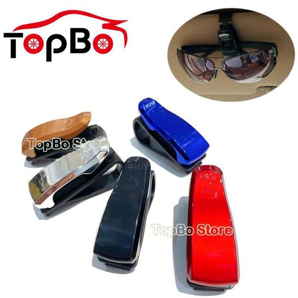 Otros accesorios interiores Auto portátil Gafas de sol para automóvil Anteojos Tarjeta de boleto Titular de la pluma Universal Sun Visor Gafas Clip de sujeción