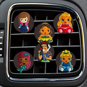 Andere interieuraccessoires Princess Cartoon auto Air Vent Clip Outlet per clips Conditioner Reserveer drop levering otyhk