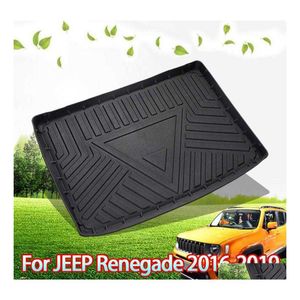 Autres accessoires intérieurs Coffre arrière Caoutchouc Boot Liner Cargo Mat Plateau de sol pour Jeep Renegade Drop Delivery Mobiles Motos Dh0Zt