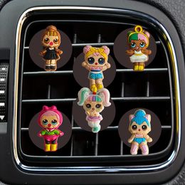 Autres accessoires intérieurs Surprise Doll Cartoon Car Air Ventime Clips Clips Clips Clissinage Clissinage Clissinage Tête de tête Perte Per Dro Ottcx