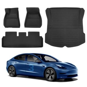 Autres accessoires d'intérieur Tesla Model Y Tapis de sol 3D Cargo Liners Doublure de protection imperméable à l'eau pour -2023 4pcs Drop Delivery Dhw8C