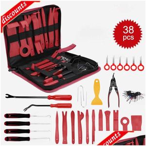 Autres accessoires intérieurs Garniture Pler Set Kit de démontage de voiture Clips d'outil de suppression de plastique Outils de panneau de bricolage Livraison de baisse portable Mobil Dht85