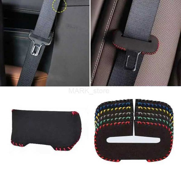 Otros accesorios interiores Cinturón de seguridad universal para automóvil Hebilla Protector de clip Protector de cuero Botón interior Funda antirrayas Accesorios de seguridad L231153